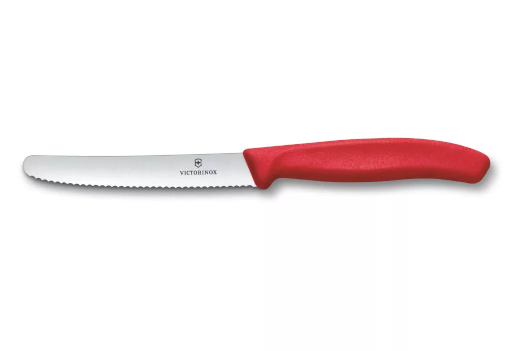 Swiss Classic Serrated Breakfast Knife – Chili Red