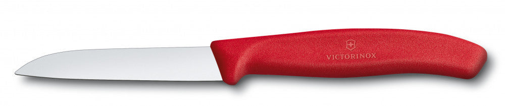 Swiss Classic Vegetable Knife Straight Red 8 cm