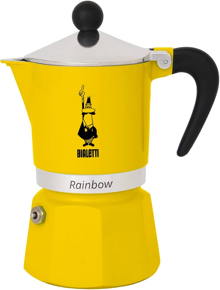 Rainbow Coffee Maker, 3 Cup – Yellow
