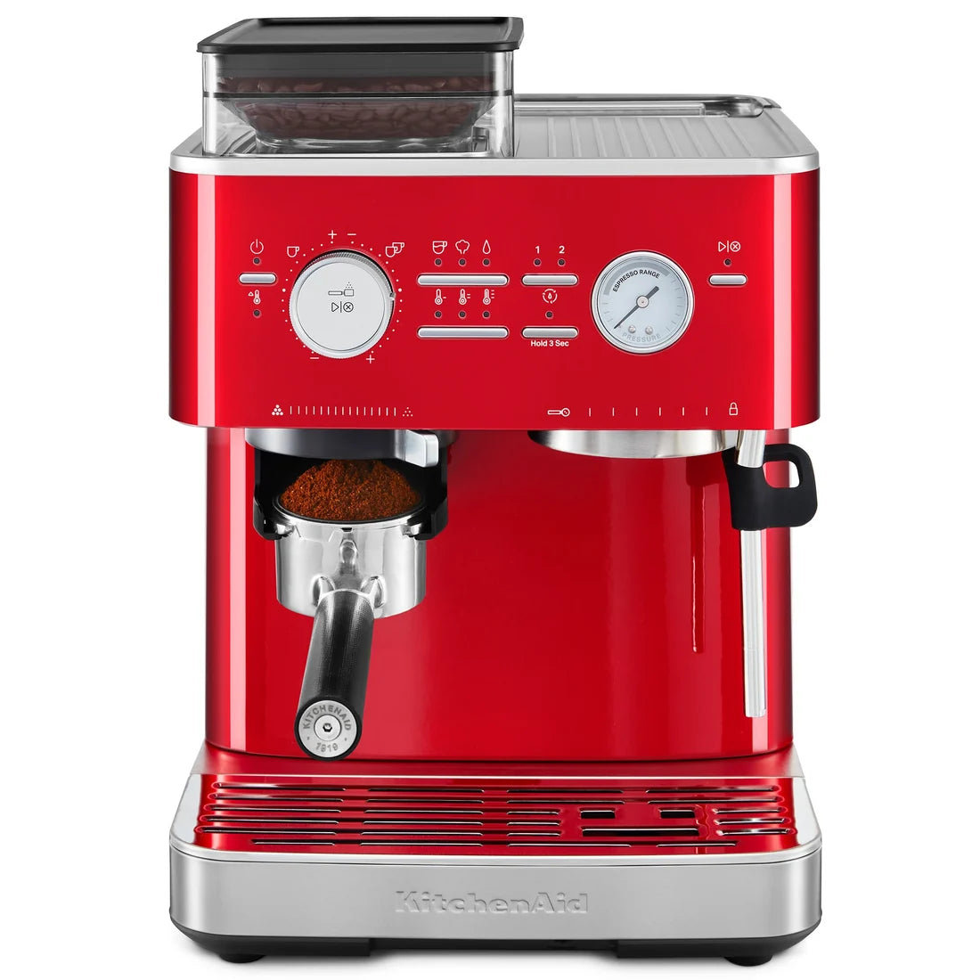 Semi-Automatic Espresso Machine with Burr Grinder – Candy Apple