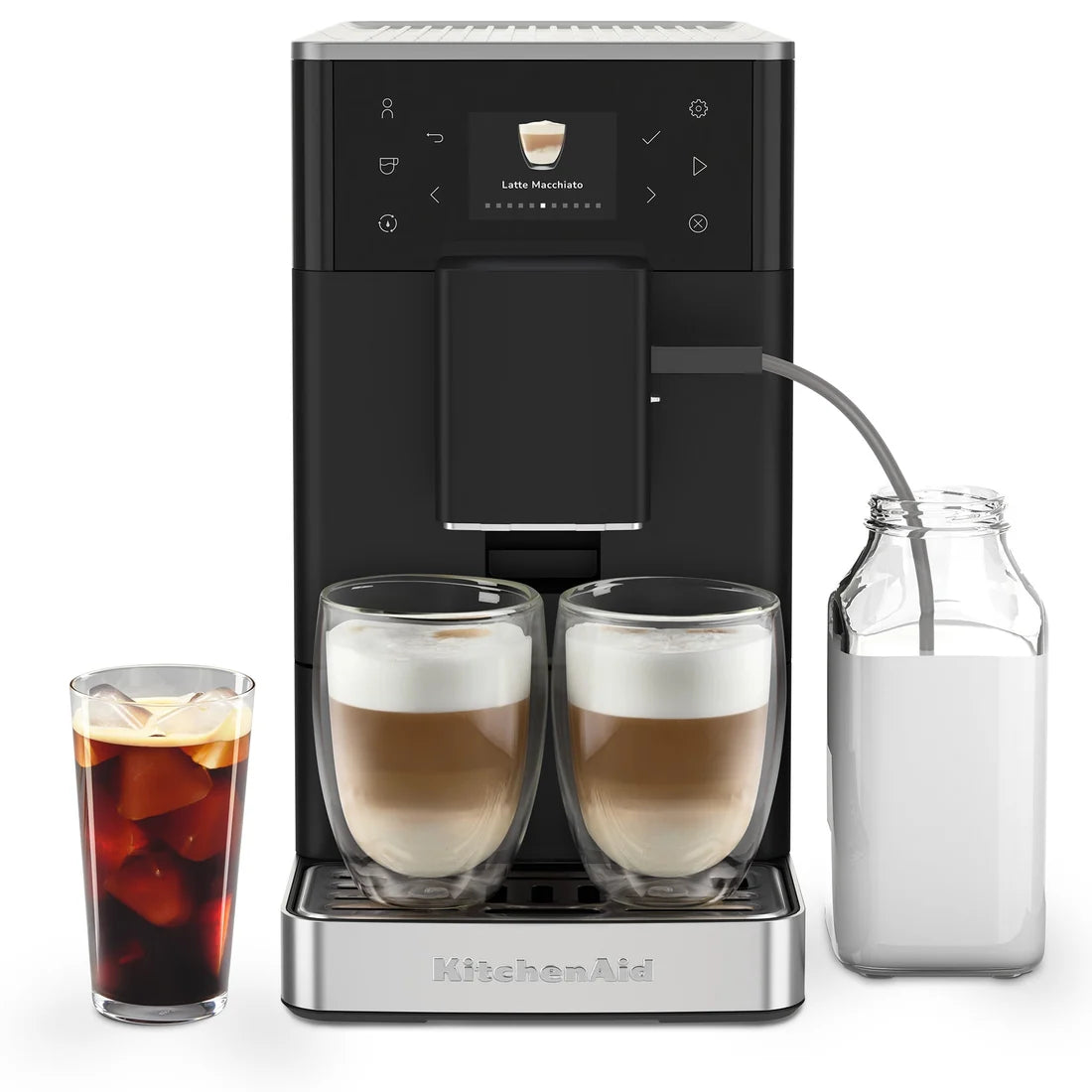 Fully Automatic Espresso Machine KF3 with Iced Coffee – Matte Black