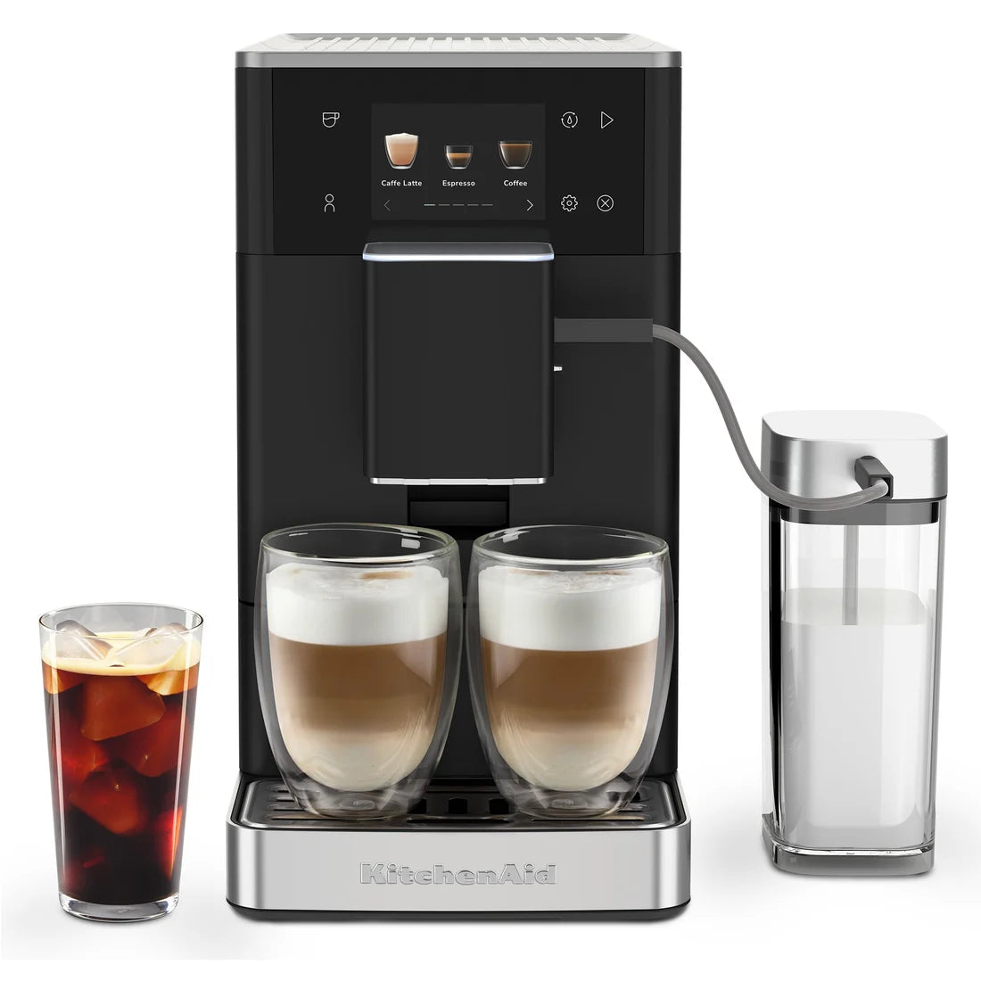 Fully Automatic Espresso Machine KF4 with Iced Coffee – Matte Black