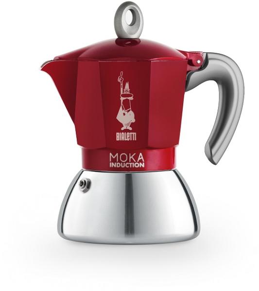 Moka Induction Coffee Maker, 4 Cup – Red