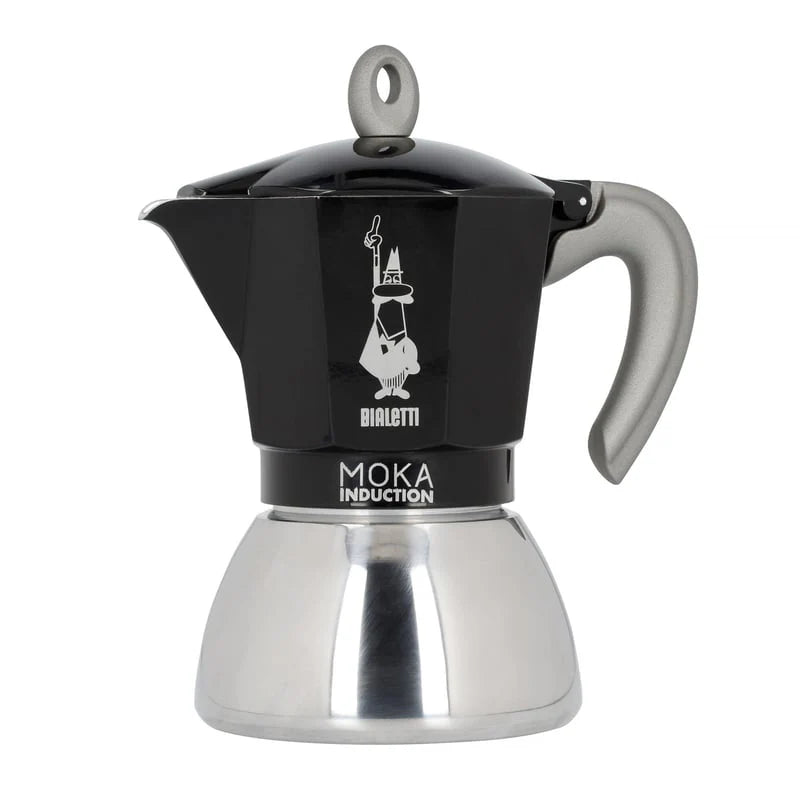 Moka Induction Coffee Maker, 6 Cup – Black