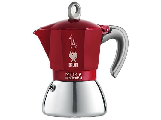 Moka Induction Coffee Maker, 6 Cup – Red