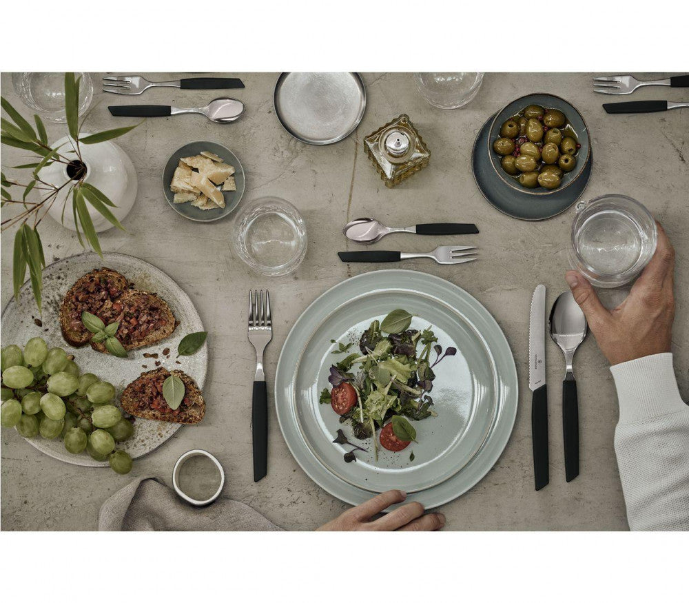 Swiss Modern Cutlery Set 24 Pieces – Black