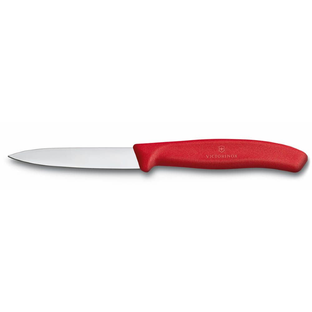 Swiss Classic Vegetable Knife Straight Pointed 8 cm Red