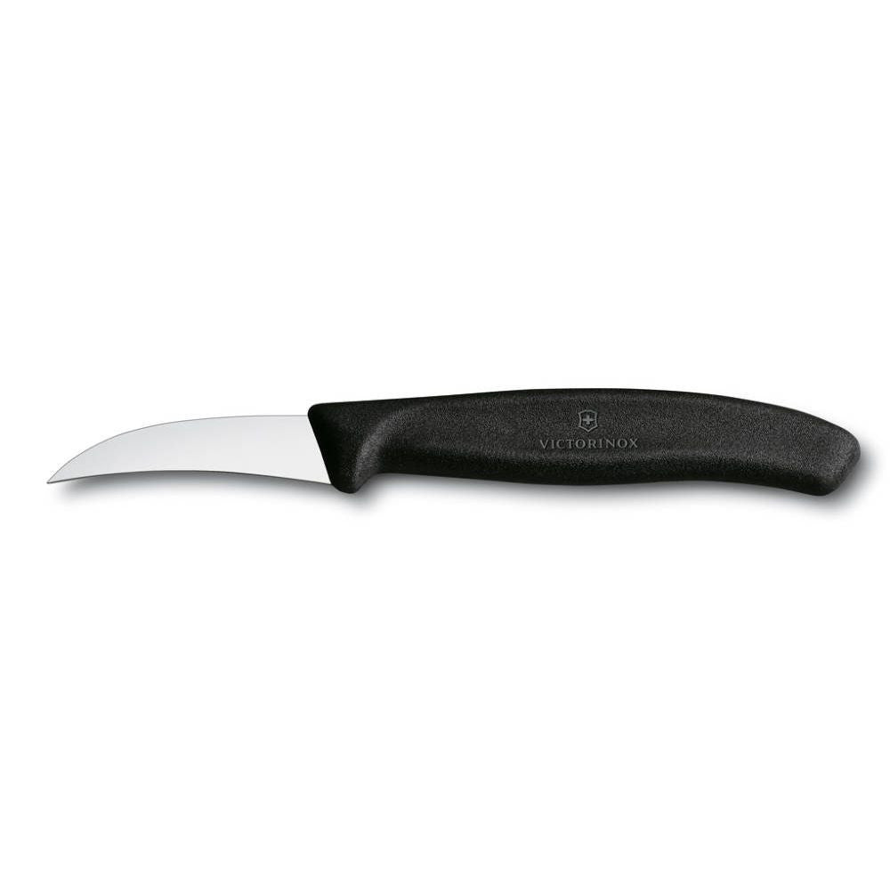 Swiss Classic Paring Knife Tournament Knife for Fruit and Vegetable Garnishing Black