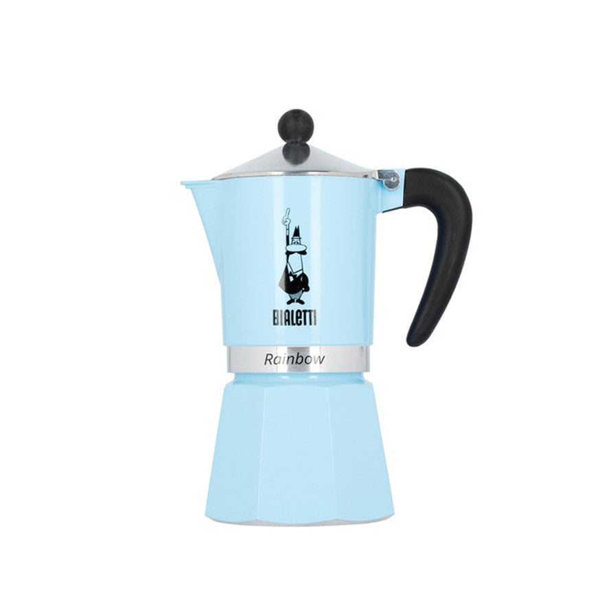 Rainbow Coffee Maker, 6 Cup – Light Blue (Azzurra)